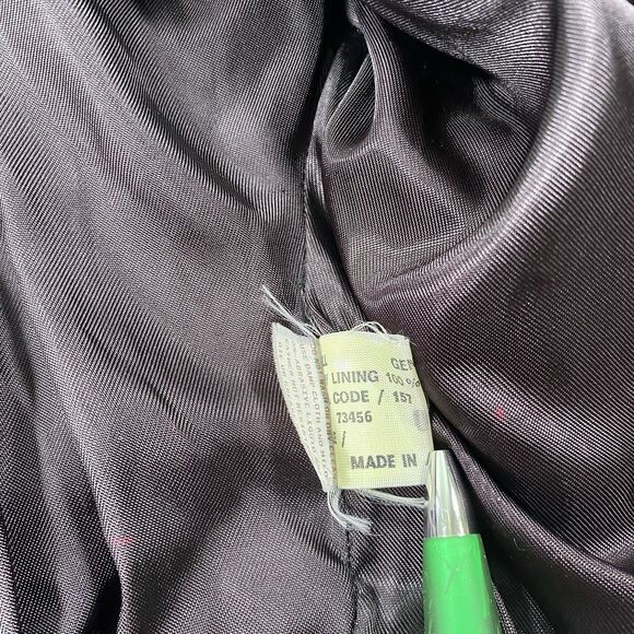 Vintage Gino Di Giorgio by Comint Womens Large Leather Bomber Jacket 80s 90s Zip - Picture 12 of 16